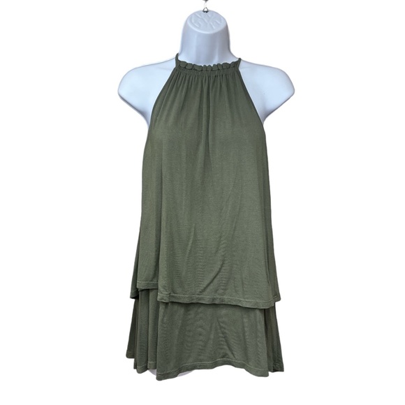 Sz XS Loft Green Sleeveless Top - Picture 2 of 6